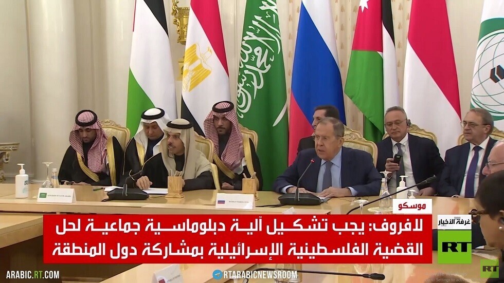 لافروف يشدد على ضرورة وقف النار بغزة