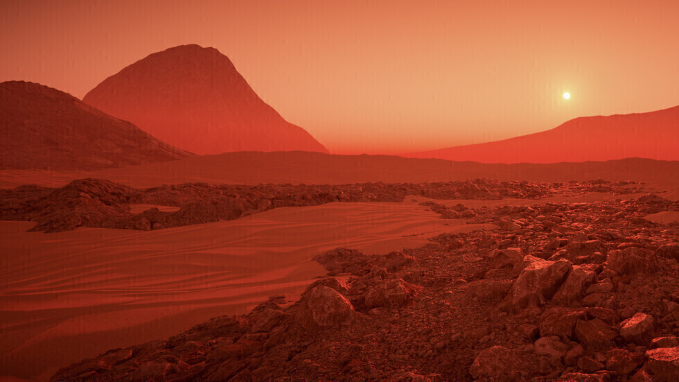 مسبار مريخي يرصد توهج الغلاف الجوي للكوكب الأحمر باللون الأخضر