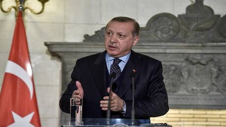 مرافق أردوغان يبعد نحلة عن ظهر الرئيس التركي (فيديو)