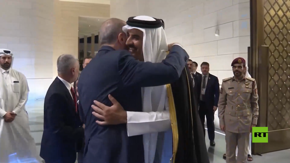 استقبال حافل لـ أردوغان في قطر