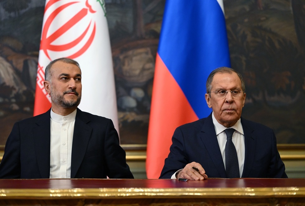 وزيرا الخارجية الروسي سيرغي لافروف والإيراني حسين أمير عبد اللهيان، موسكو، 5 ديسمبر 2023