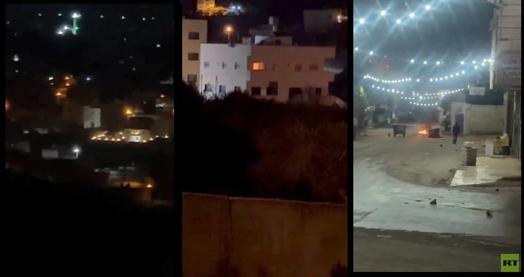 اندلاع مواجهات خلال اقتحام القوات الإسرائيلية بلدات عقربا وبيت أمر وصوريف وبني نعيم بالخليل (فيديو)