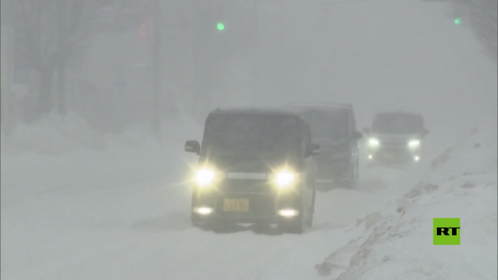بالفيديو.. تساقط كثيف للثلوج شمال وغرب اليابان