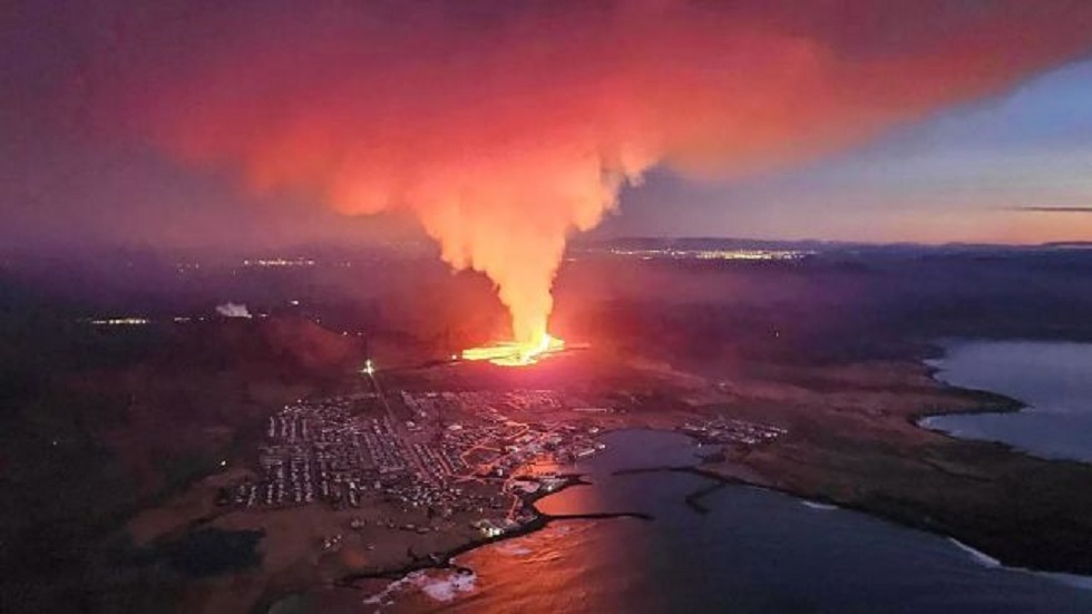 ثوران بركان في جنوب آيسلندا هو الأخطر منذ عام 1973