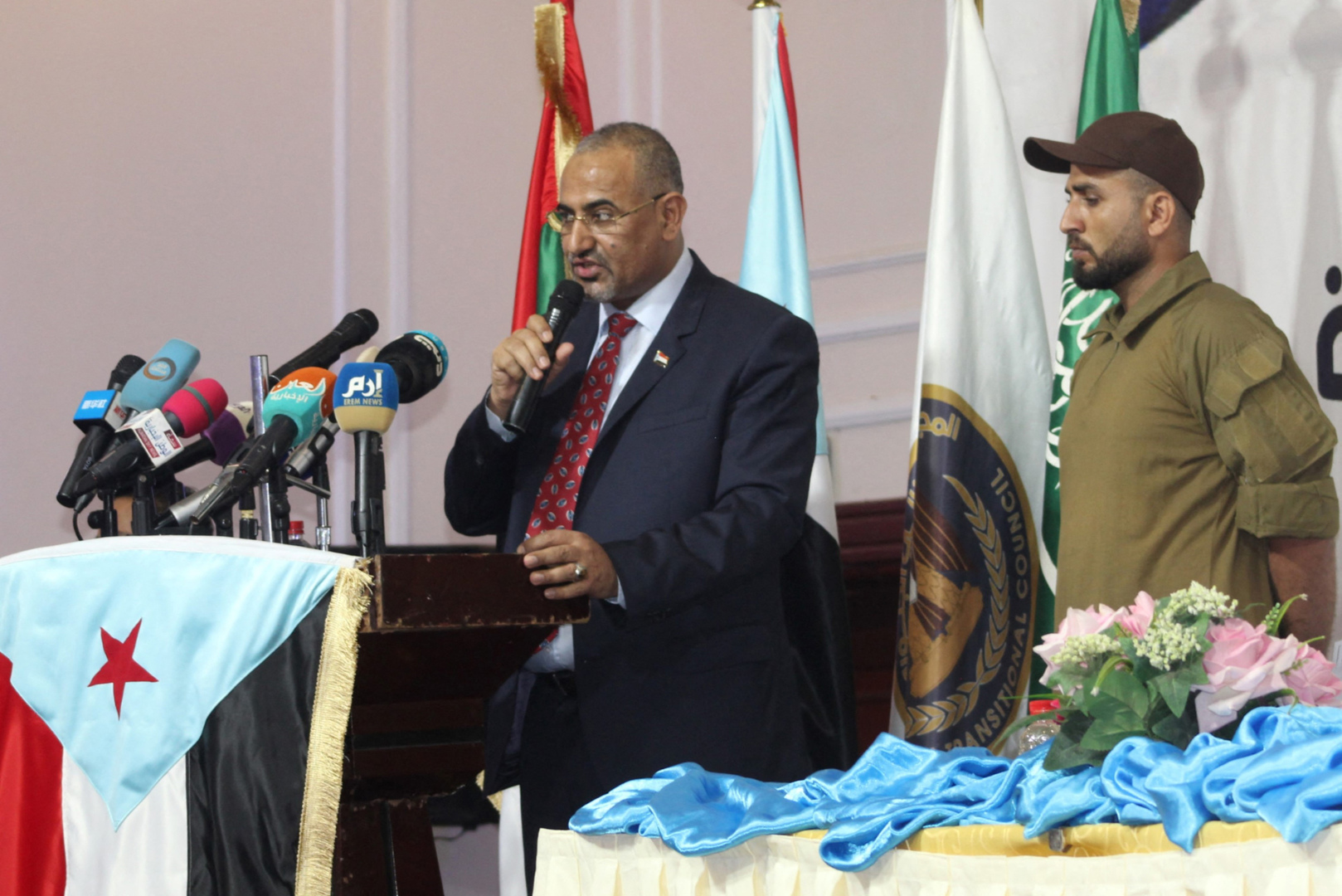 نائب رئيس مجلس القيادة الرئاسي اليمني ورئيس المجلس الانتقالي الجنوبي عيدروس الزبيدي