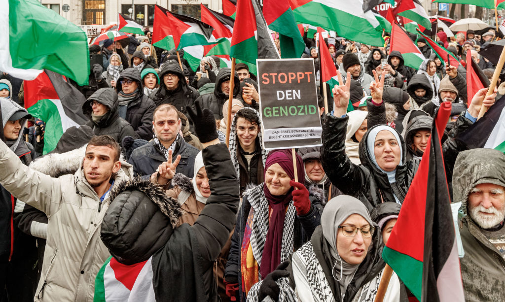 تظاهرة دعما لفلسطين في العاصمة الألمانية برلين
