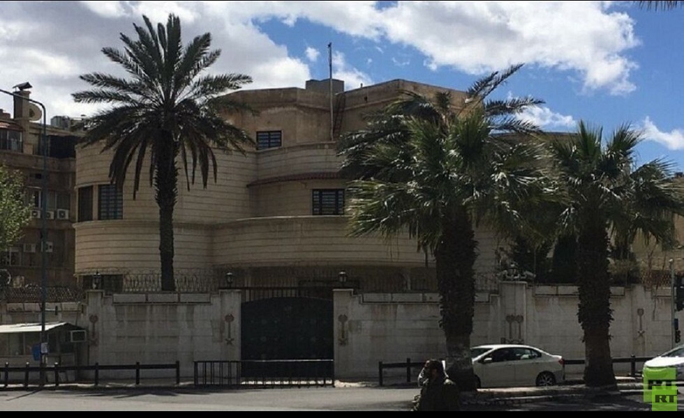 مقر السفارة السعودية في العاصمة السورية دمشق