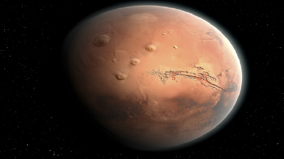 العثور على كمية هائلة من الجليد المائي على سطح المريخ!