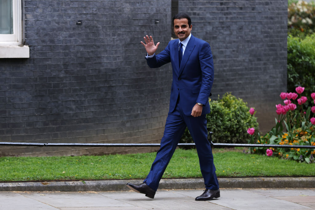 الديوان الأميري: أمير قطر بحث مع كاميرون سبل وقف إطلاق النار بغزة