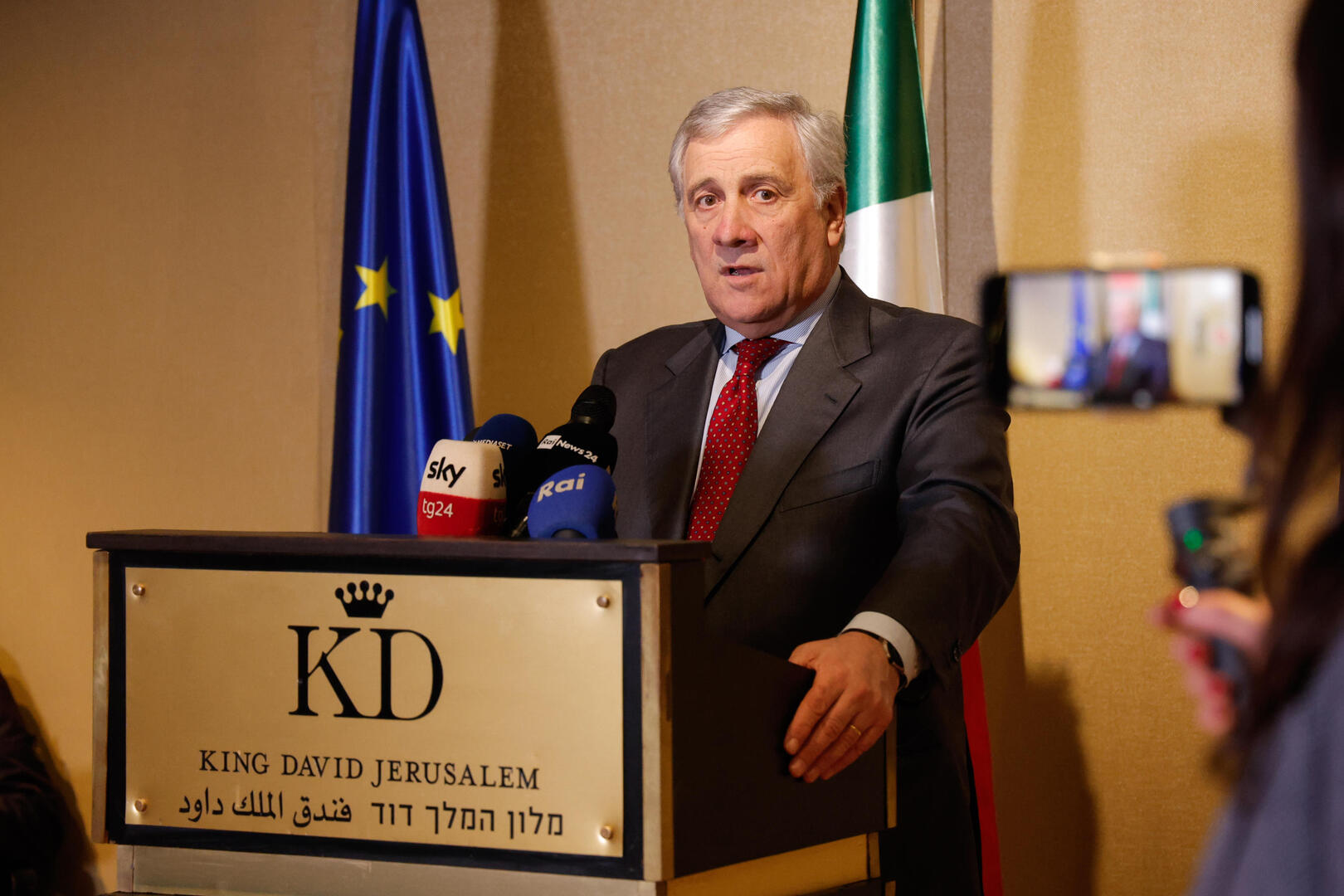 وزير الخارجية الإيطالي: إسرائيل غير متحمسة تجاه حل الدولتين