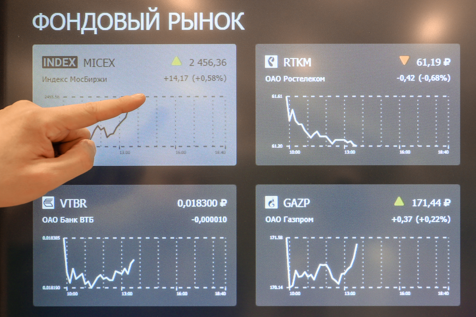 بورصة موسكو عند أعلى مستوى في أسبوعين بورصة موسكو عند أعلى مستوى في أسبوعين