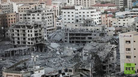 آثار الدماؤ في قطاع غزة