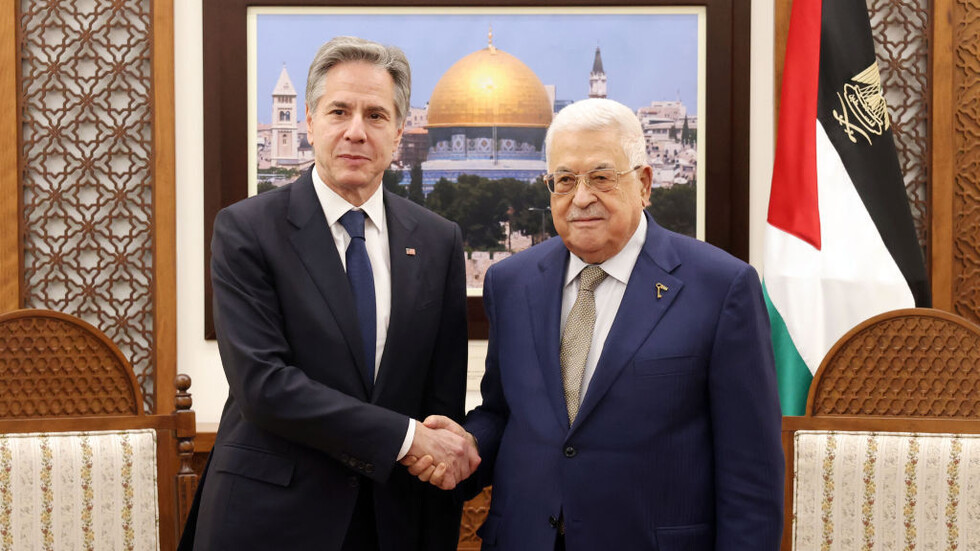 بلينكن يبحث مع عباس 