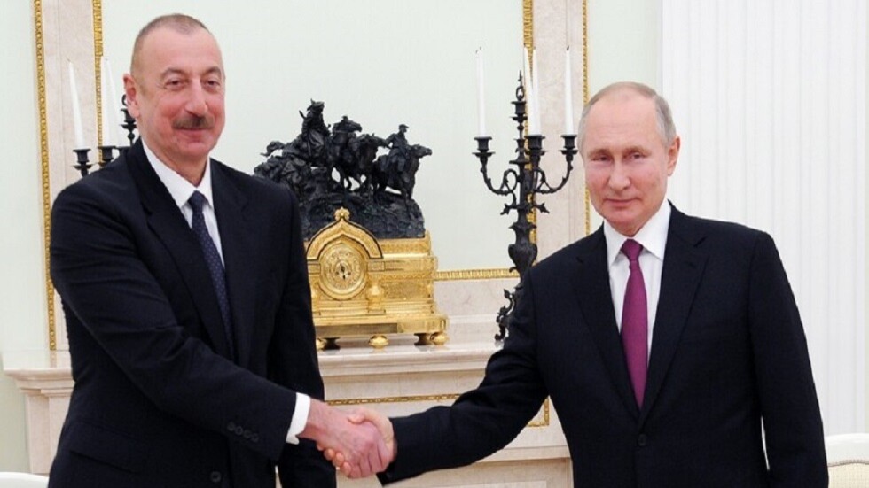 بوتين يهنئ علييف على فوزه بالانتخابات الرئاسية في أذربيجان