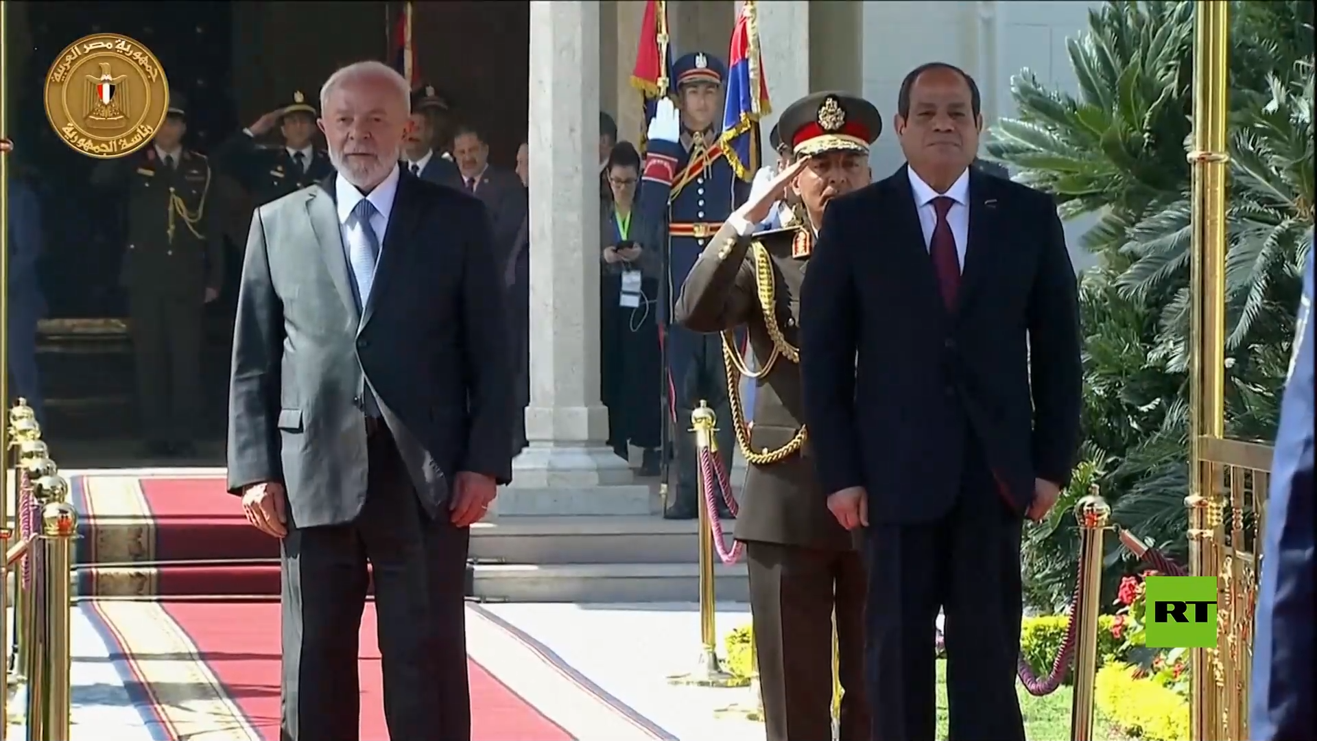 استقبال حافل للرئيس البرازيلي في مصر