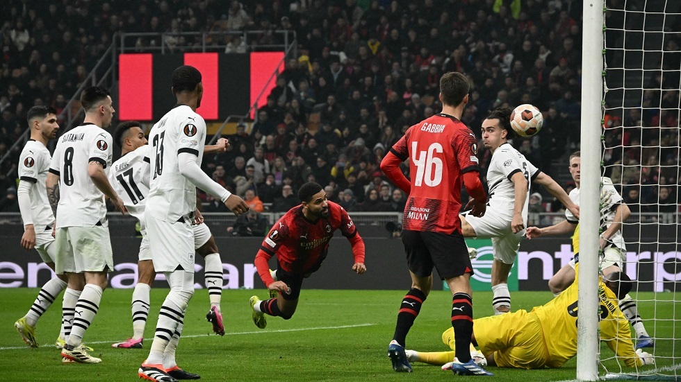 ميلان يكرم وفادة ضيفه رين الفرنسي بثلاثية في دور خروج المغلوب