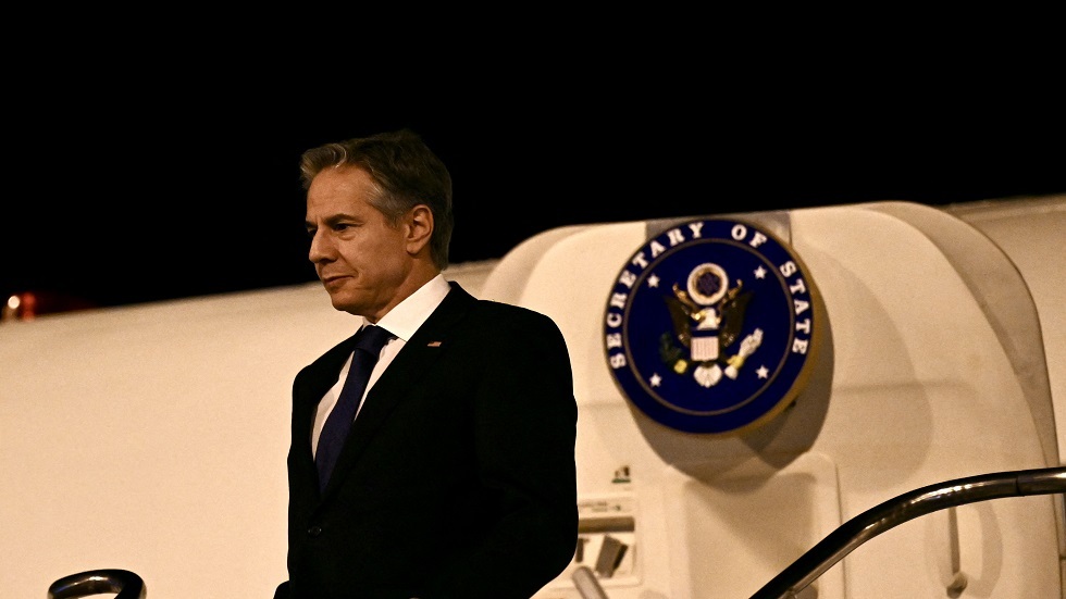 وزير الخارجية الأمريكي أنتوني بلينكن يصل العاصمة البرازيلية برازيليا، 20 فبراير 2024