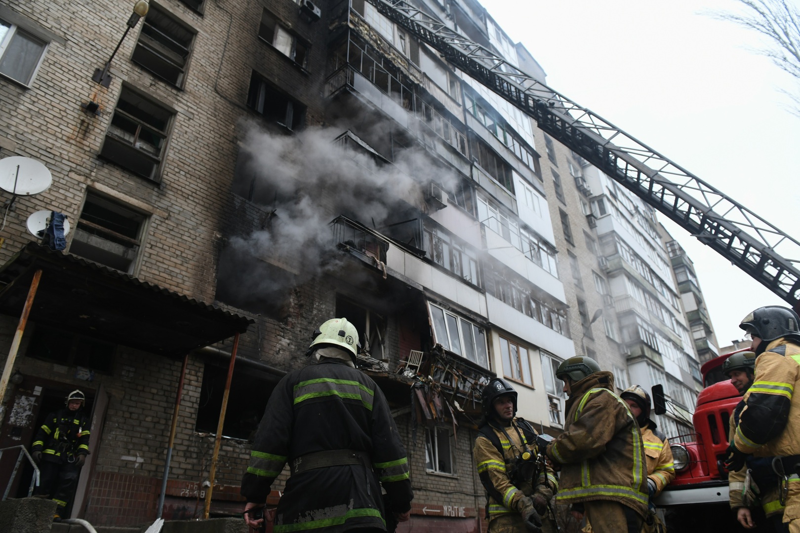 إصابات جراء القصف الأوكراني على مدينة دونيتسك