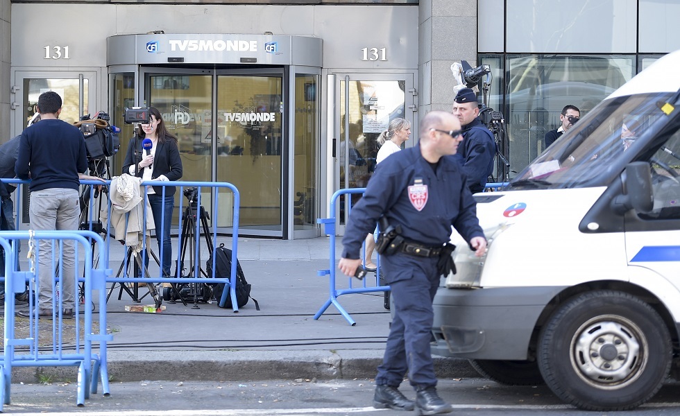 قناة TV5 الفرنسية عقب هجوم سيبراني استهدف العاصمة باريس - 2015