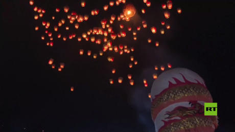 بالفيديو.. مهرجان فوانيس السماء في تايوان