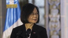 رئيسة تايوان تشكر الولايات المتحدة على المساعدات الدفاعية