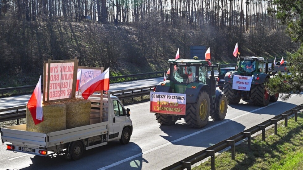 حراك المزارعين.. المحتجون البولنديون يتوافدون إلى الحدود مع ليتوانيا لمنع دخول الحبوب الأوكرانية