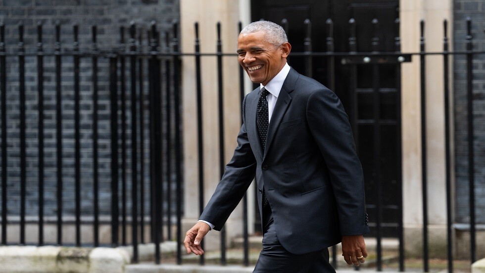 بالفيديو.. أوباما في زيارة  لسوناك بمقر إقامته  في "داونينغ ستريت"