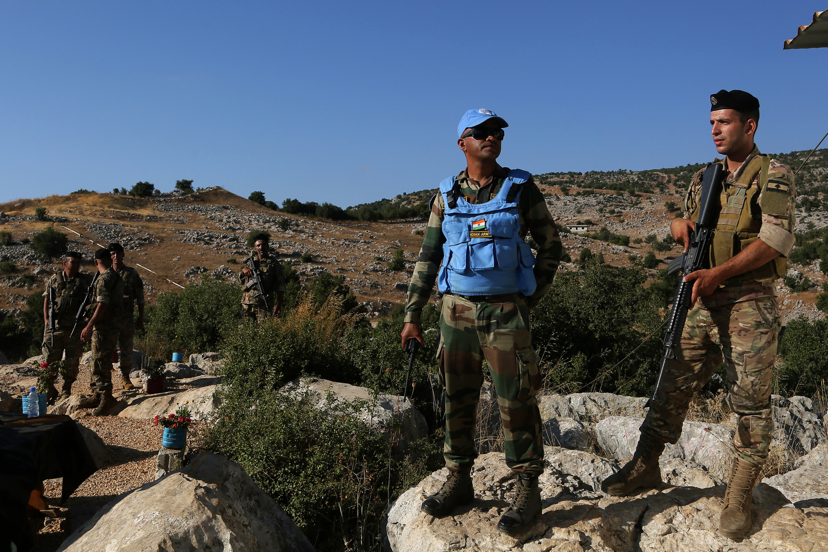 أرشيف، عناصر من الجيش اللبناني واليونيفيل