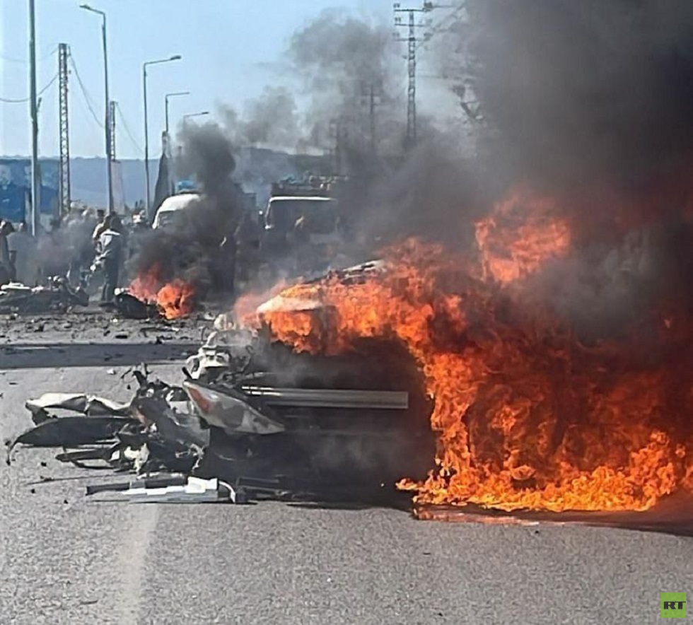 مراسلتنا: مقتل شخص بغارة من مسيرة إسرائيلية على سيارة جنوب لبنان