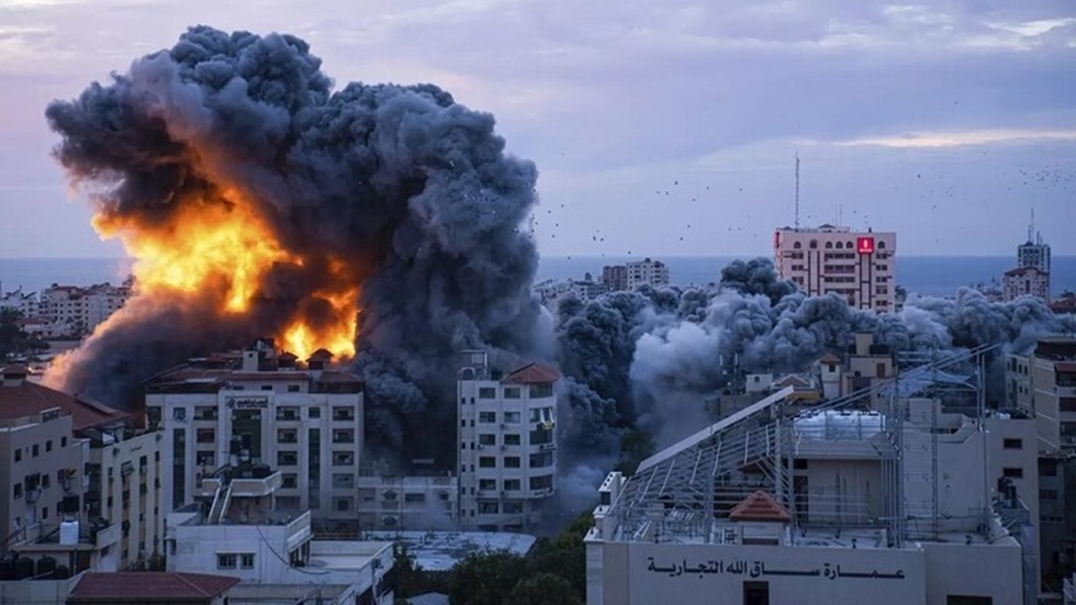 آثار قصف إسرائيلي على غزة- أرشيف.