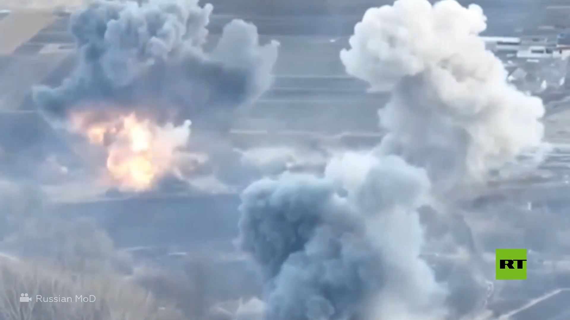 مشاهد لتدمير المعدات التابعة للقوات الأوكرانية أثناء محاولتها اختراق الحدود الروسية