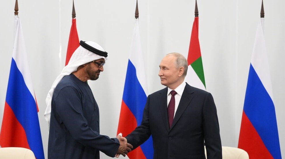 الرئيس الروسي فلاديمير بوتين والرئيس الإماراتي محمد بن زايد آل نهيان - أرشيف