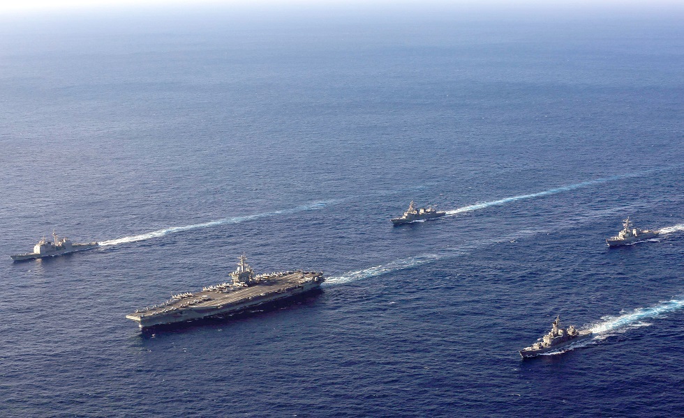 قطع بحرية تابعة لعدة دول في الناتو في منطقة المحيط الهادي