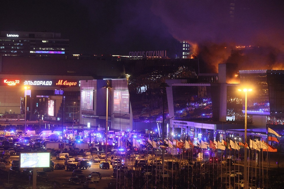 ماذا قال العرب في الهجوم على المركز التجاري بضواحي موسكو؟