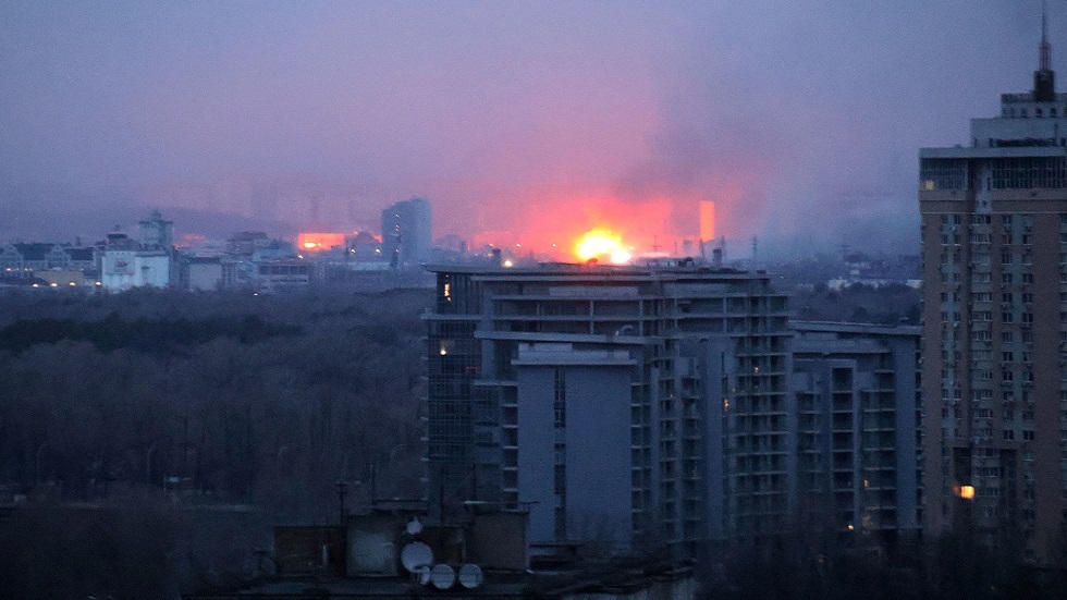 هجوم علي موقع للبنية التحتية العسكرية في كييف (صورة أرشيفية)