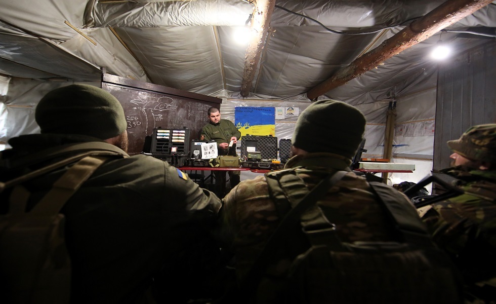 تدريبات لجنود أوكرانيين - فبراير 2024