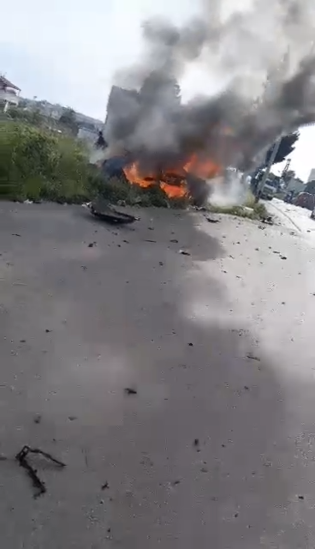 الجيش الاسرائيلي ينشر فيديو استهدافه 