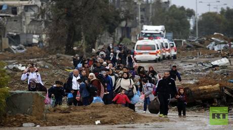 نازحون فلسطينيون في قطاع غزة - صورة تعبيرية