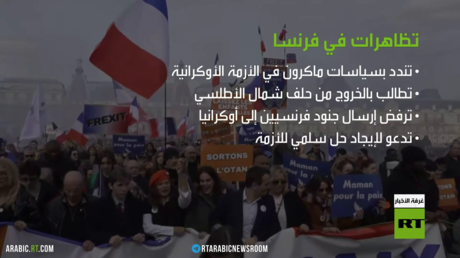 فرنسا.. تظاهرات ضد الناتو ودعم أوكرانيا