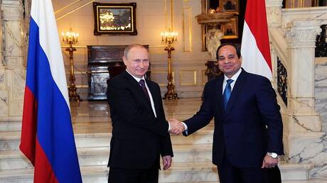 الرئيس المصري عبد الفتاح السيسي والرئيس الروسي فلاديمير بوتين
