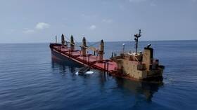 غرق سفينة شحن في البحر الأحمر استهدفها الحوثيون الشهر الماضي