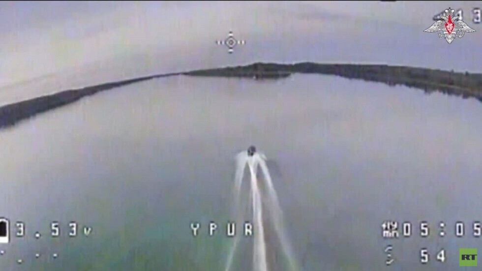 تدمير زوارق أوكرانية حاولت عبور نهر دنيبر (فيديو)