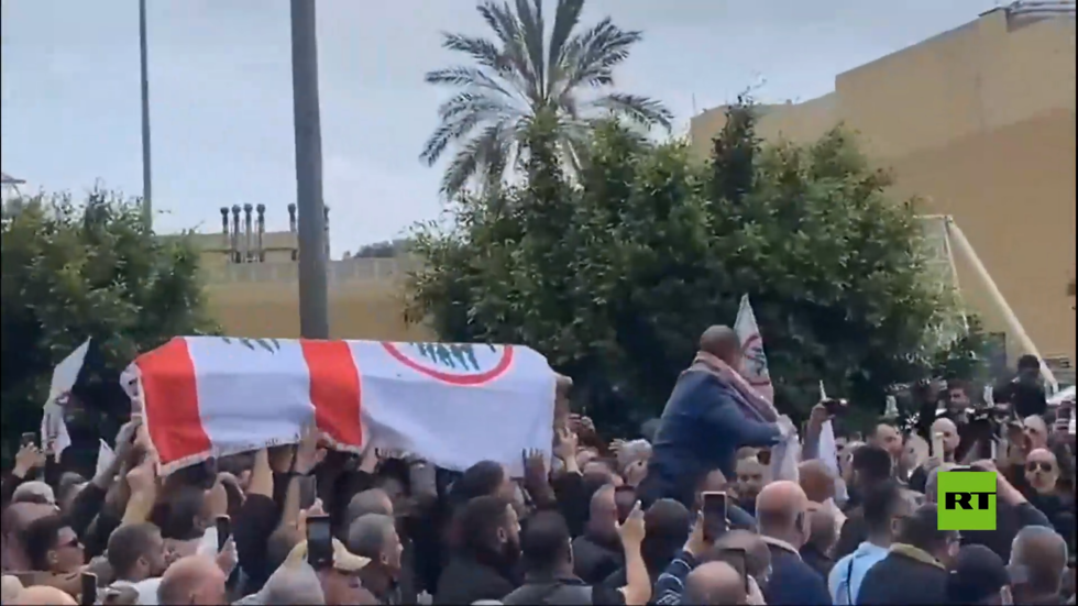 وصول جثمان القيادي في حزب القوات اللبنانية جثمان باسكال سليمان من سوريا إلى لبنان