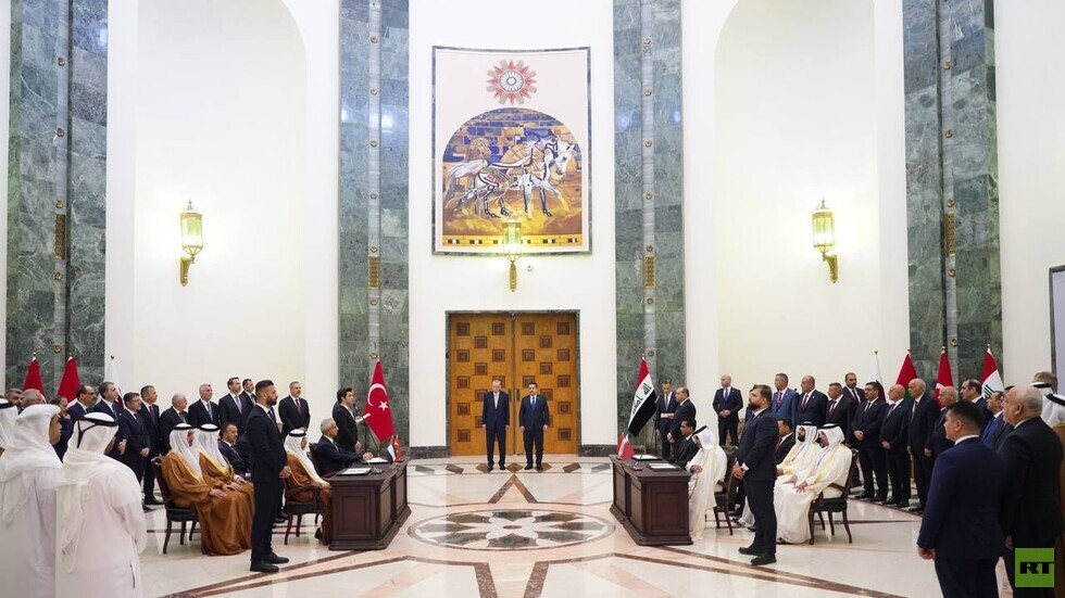 بحضور أردوغان والسوداني.. توقيع مذكرة تفاهم رباعية بين العراق وتركيا وقطر والإمارات