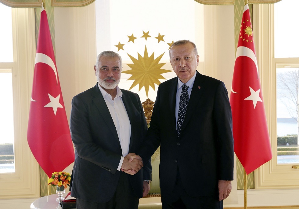 أردوغان يعزي هنية بوفاة عدد من أبنائه وأحفاده في قصف إسرائيلي