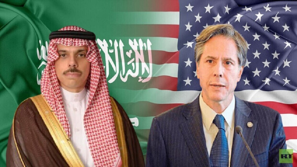 وزير الخارجية الأمريكي أنتوني بلينكن ووزير الخارجية السعودي الأمير فيصل بن فرحان