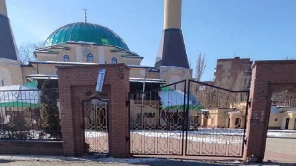 مسجد دونيتسك بعد تعرضه للقصف الأوكراني