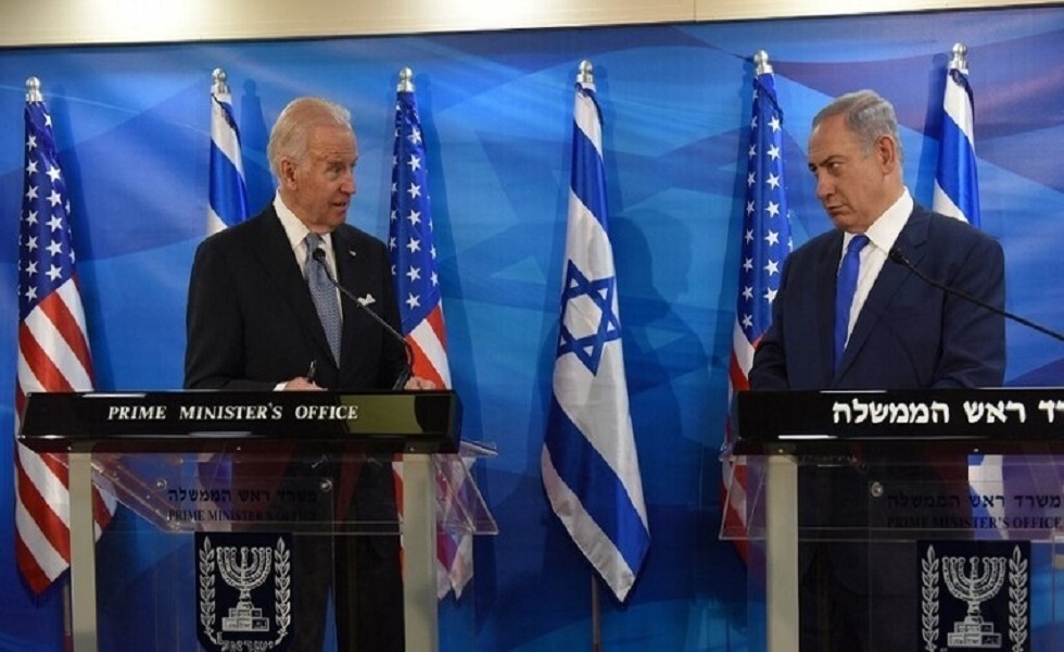 رئيس وزراء إسرائيل بنيامين نتنياهو والرئيس الأمريكي جو بايدن