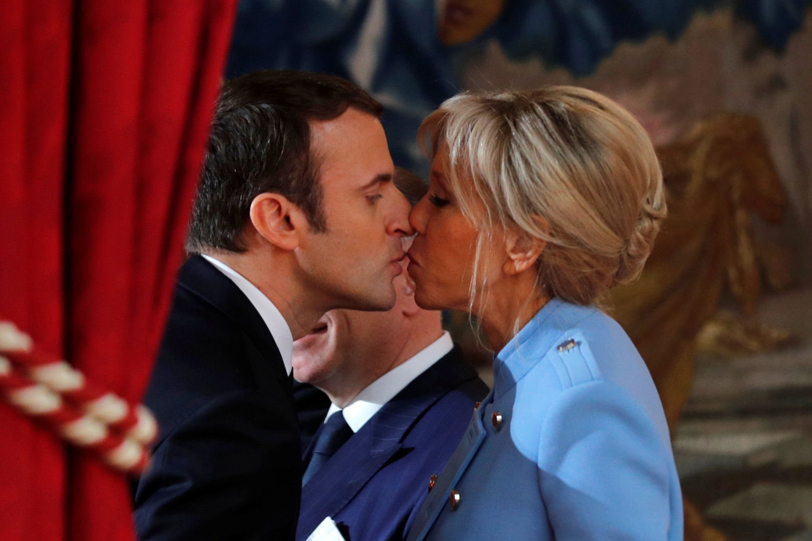 الرئيس الفرنسي وزوجته