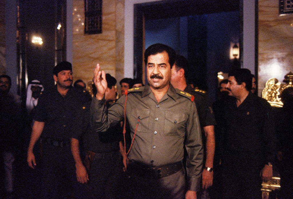 الرئيس العراقي الراحل صدام حسين.